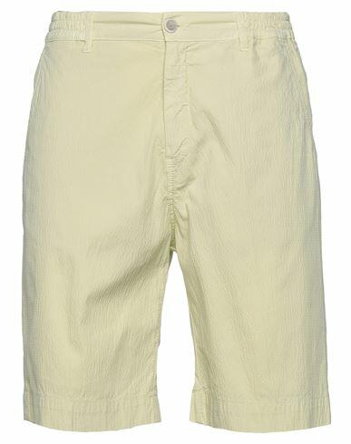 Re_hash Man Shorts & Bermuda Shorts Light yellow Cotton, Elastane Cover