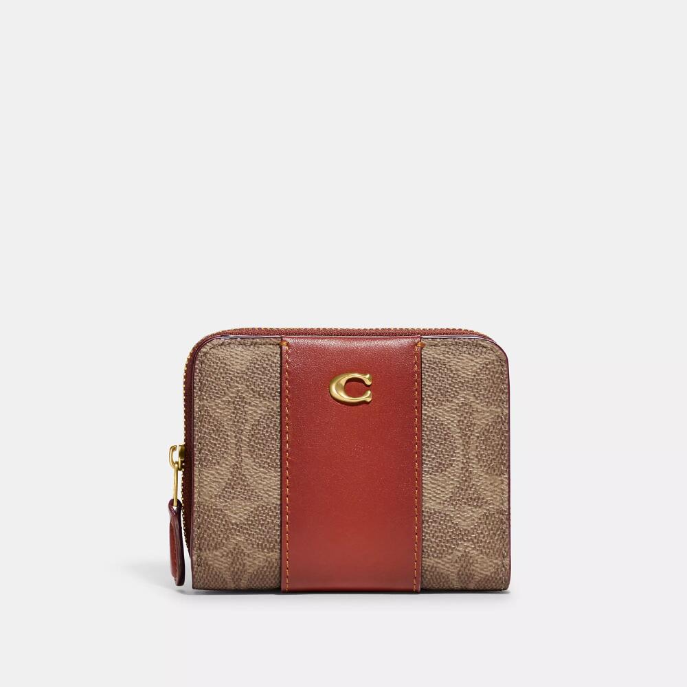 Coach Billfold Wallet In Colorblock Signature Canvas Cover