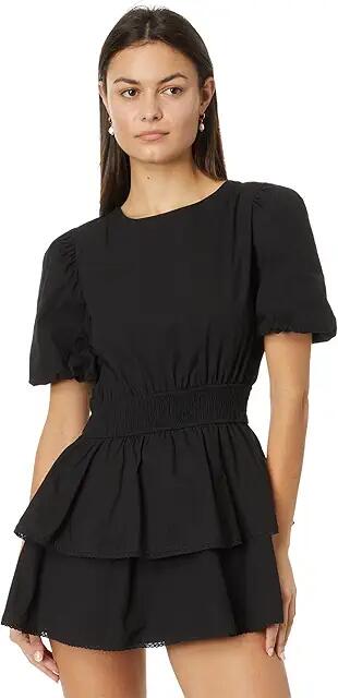 en saison Macey Romper (Black) Women's Dress Cover