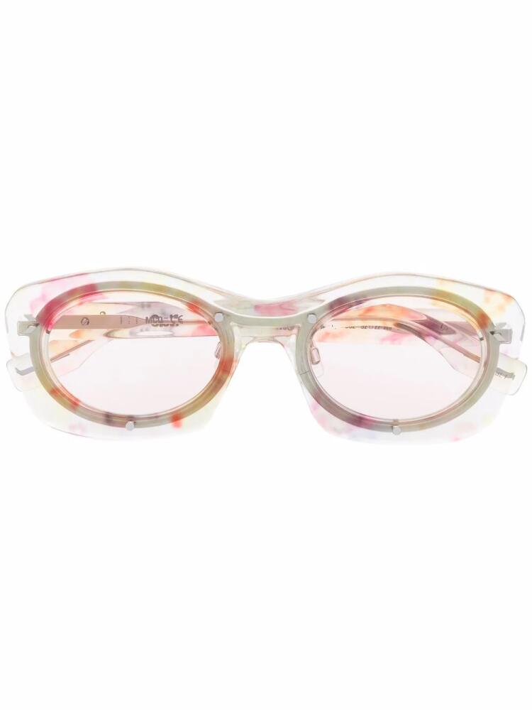 MCQ transparent round-frame sunglasses - Pink Cover