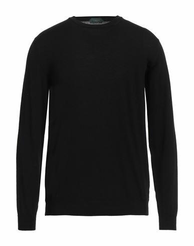 Zanone Man Sweater Black Virgin Wool, Polyamide Cover