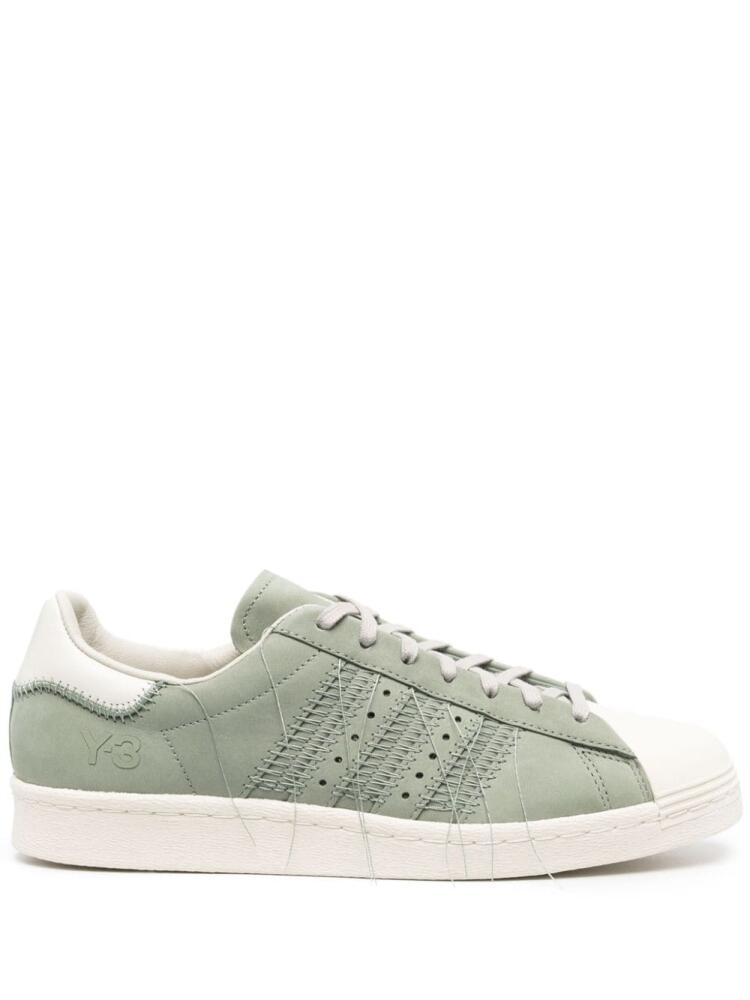 Y-3 Superstar stitch-embellished sneakers - Green Cover