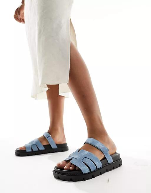 Simmi London Adelle sandal in denim-Blue Cover