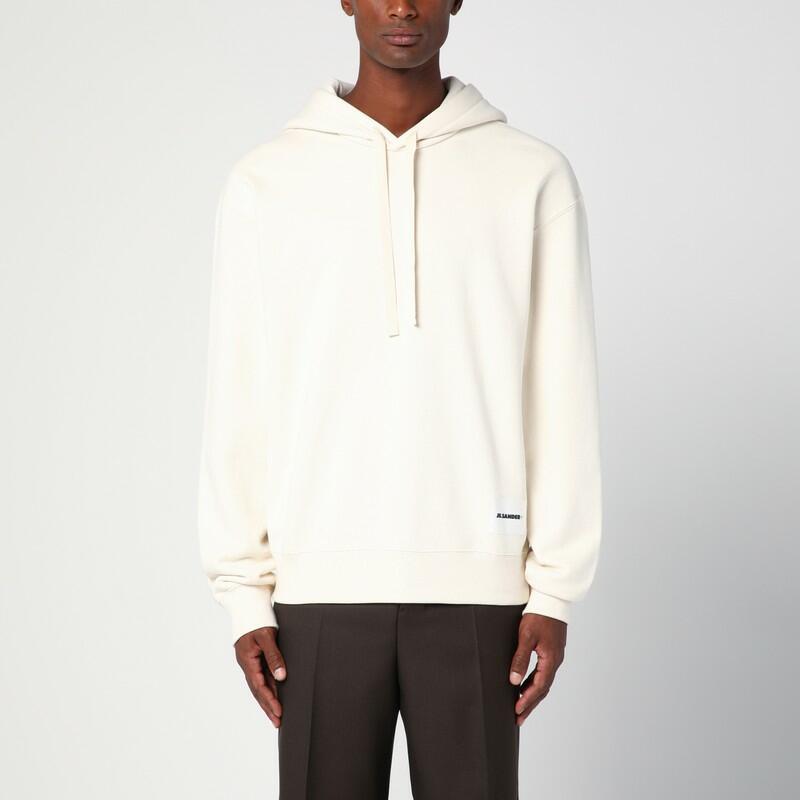 Jil Sander Ivory sweater with logo patch Cover