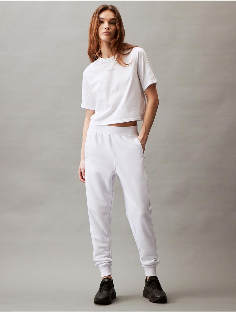 Calvin Klein Women's Logo Tape Joggers - White Cover