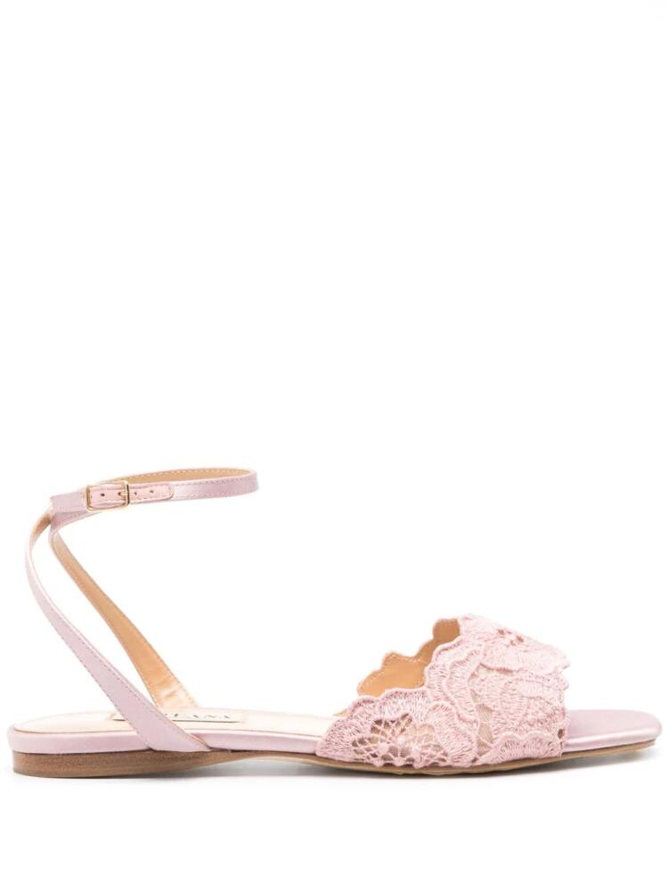 Arteana floral-lace strap sandals - Pink Cover