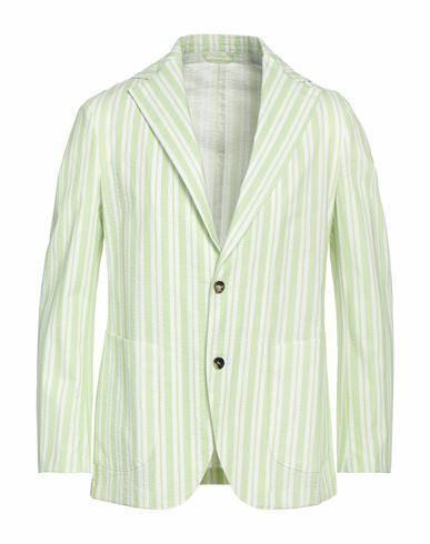 Giampaolo Man Blazer Light green Cotton, Elastane Cover