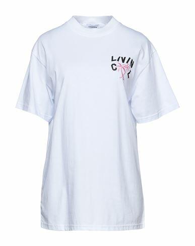 Livincool Woman T-shirt White Cotton Cover