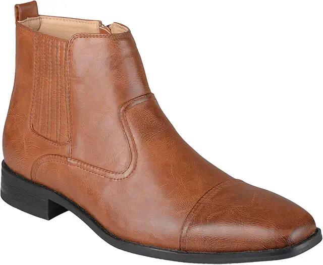 Vance Co. Alex Chelsea Boot (Tan Faux Leather) Men's Shoes Cover