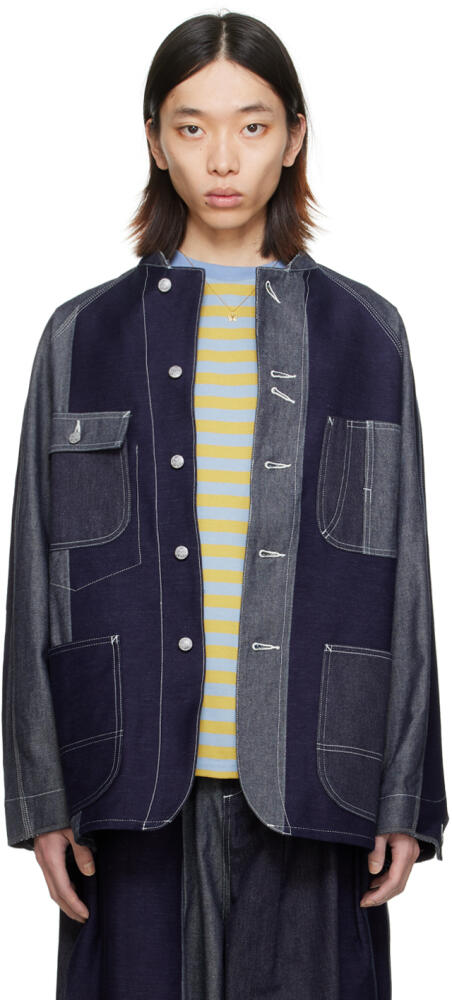 NEEDLES Indigo 10 Oz Denim Jacket Cover