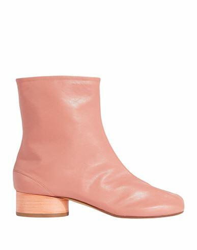 Maison Margiela Woman Ankle boots Salmon pink Soft Leather Cover