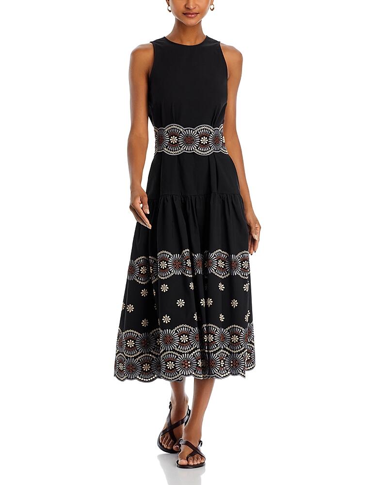 Vanessa Bruno Alais Embroidered Midi Dress Cover