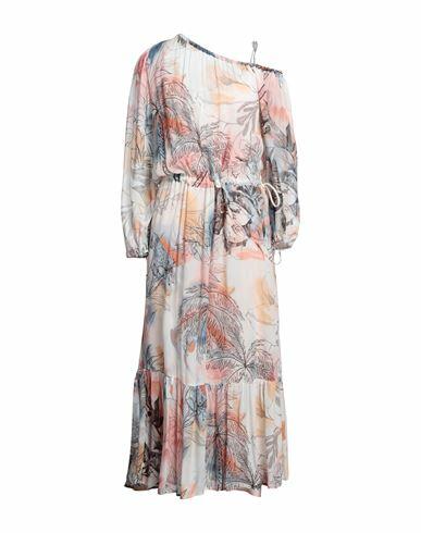 Sfizio Woman Maxi dress Beige Viscose Cover