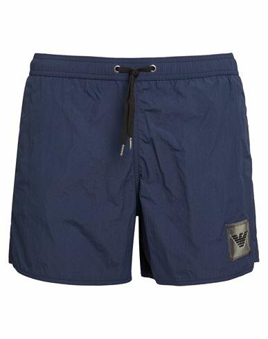 Emporio Armani Man Swim trunks Navy blue Polyamide Cover