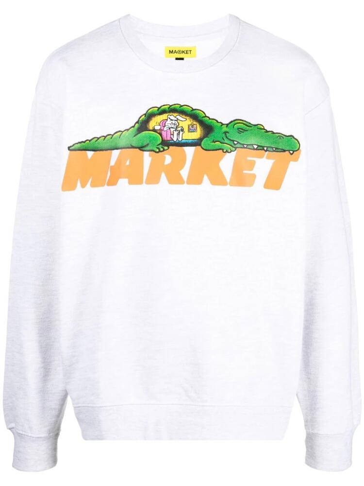 MARKET logo-print detail sweatshirt - Grey Cover