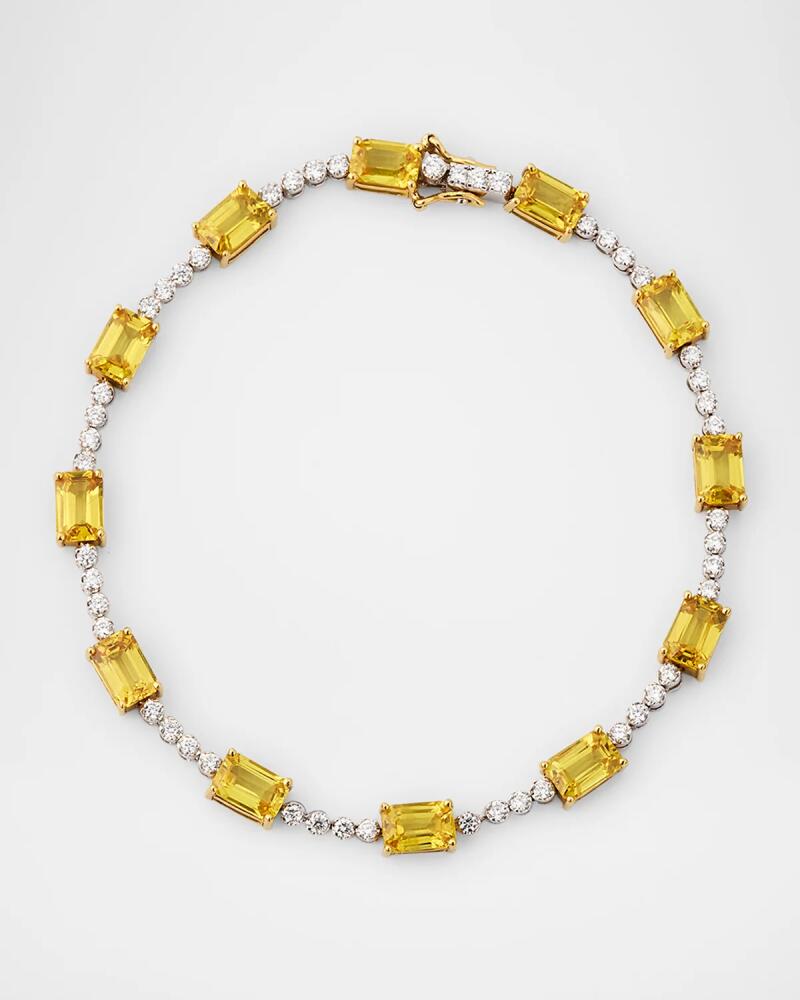 Piranesi 18K Gold Yellow Sapphire and Diamond Bracelet Cover