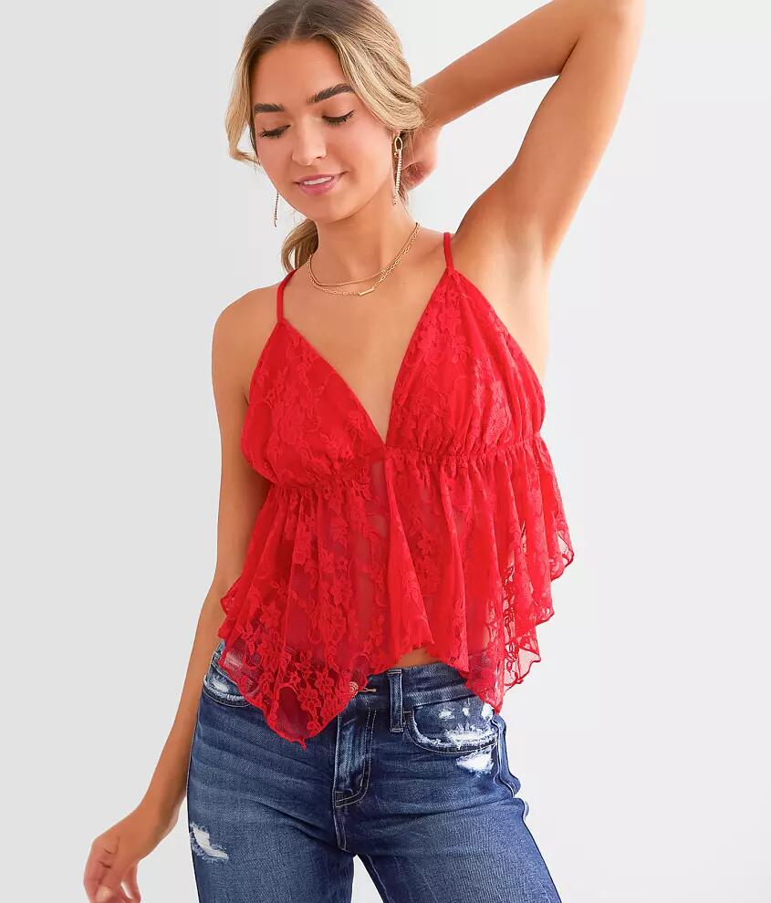 Willow & Root Lace Cropped Tank Top Cover