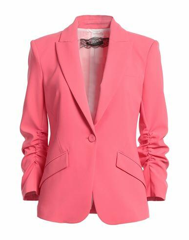 Patrizia Pepe Sera Woman Blazer Coral Polyester, Elastane Cover