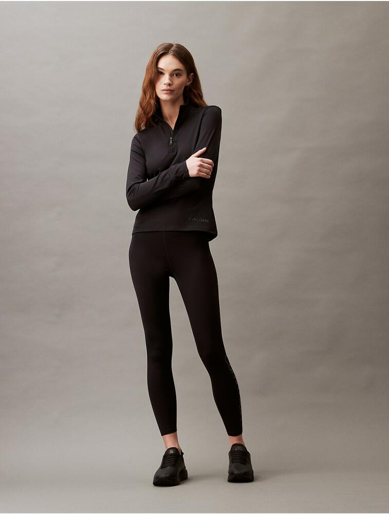 Calvin Klein Women's Modern Sport High Waist Tonal 7/8 Leggings - Black Cover