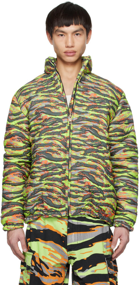 ERL Green Camo Down Jacket Cover