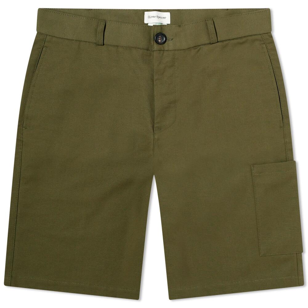 Oliver Spencer Men's Judo Shorts in Green Cover