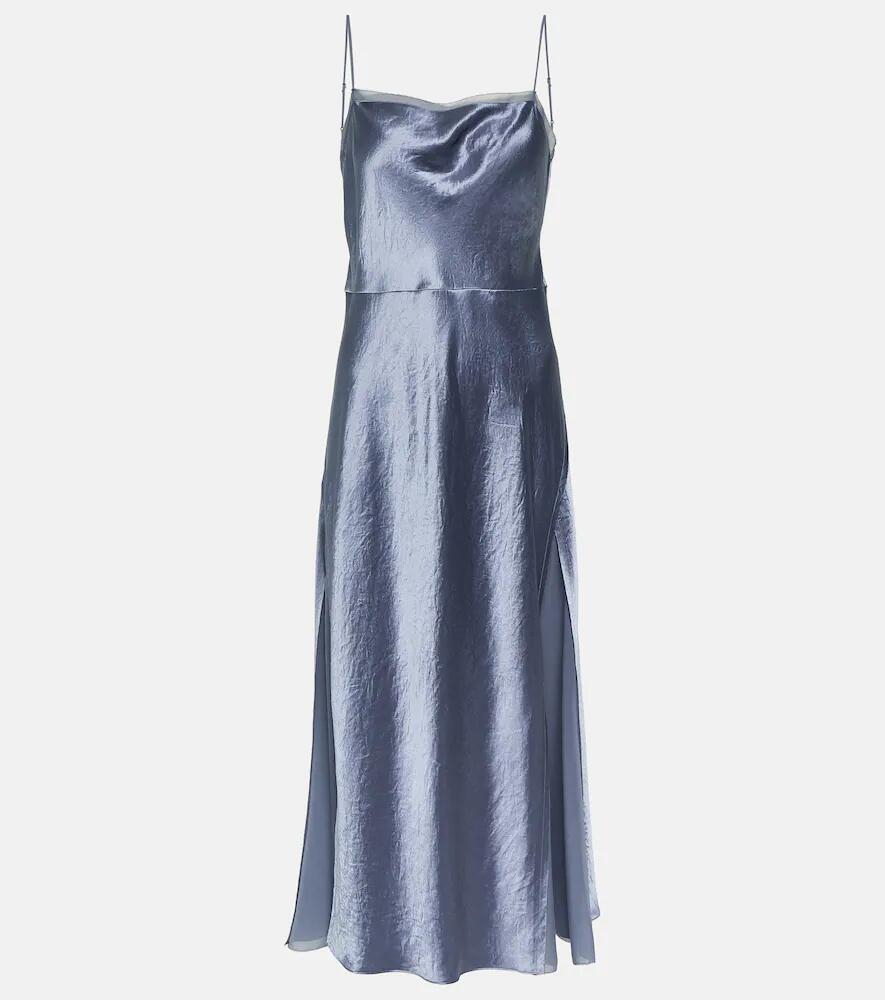 Vince Satin and organza slip dress Cover