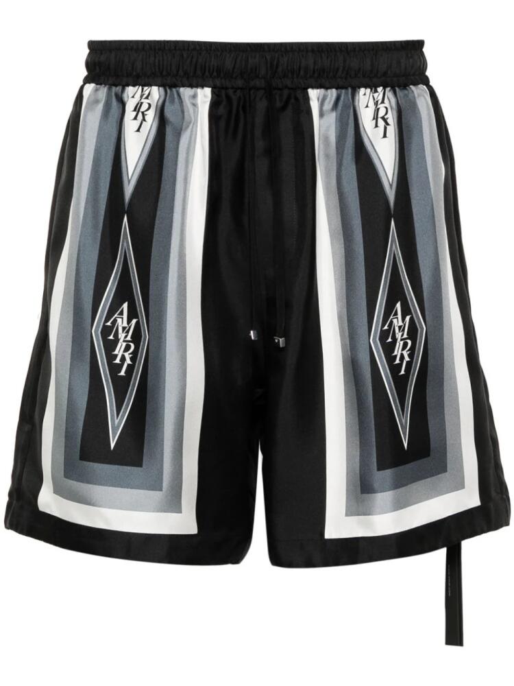 AMIRI Diamond silk shorts - Black Cover