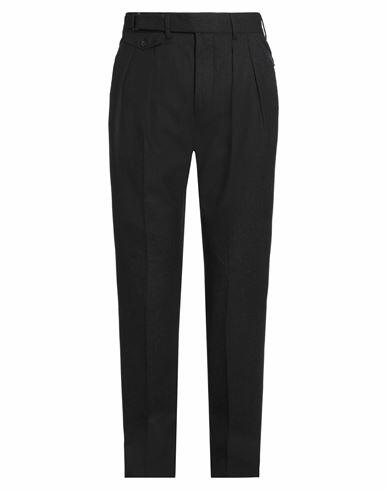 Lardini Man Pants Steel grey Wool, Elastane Cover