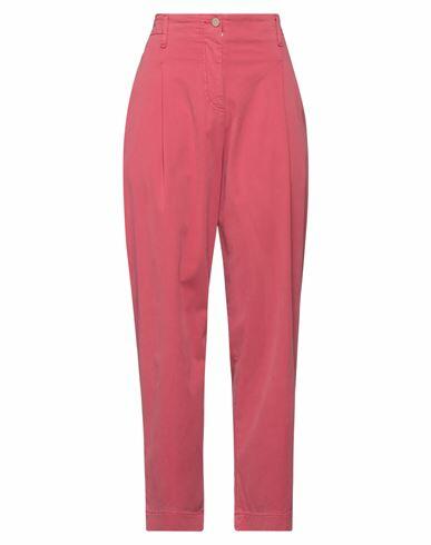 Niū Woman Pants Pastel pink Cotton, Elastane Cover