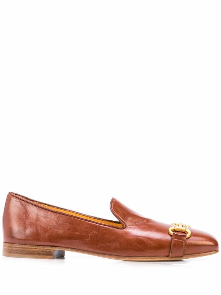 Madison.Maison square-toe horsebit loafers - Brown Cover