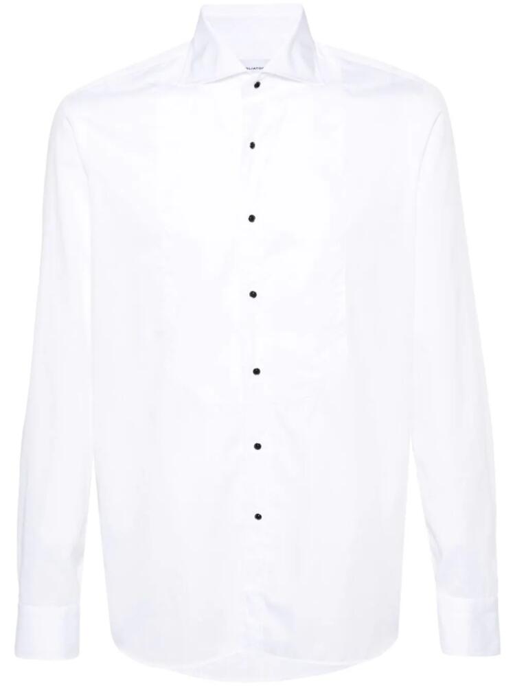 Tagliatore long-sleeve cotton shirt - White Cover