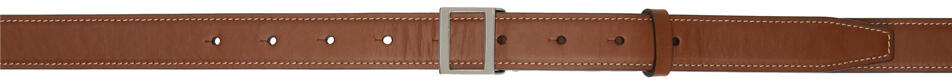 Acne Studios Brown Leather Buckle Belt Cover