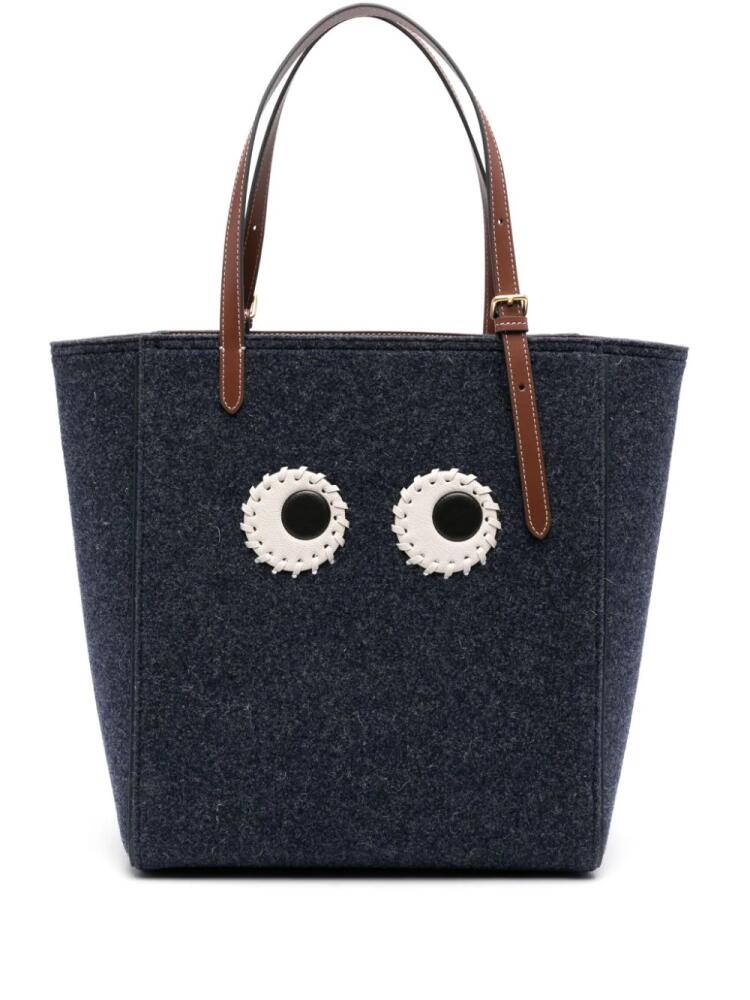 Anya Hindmarch Small Eyes tote bag - Blue Cover