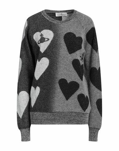 Vivienne Westwood Woman Sweater Black Synthetic fibers, Wool, Metallic fiber, Cashmere, Mohair wool Cover