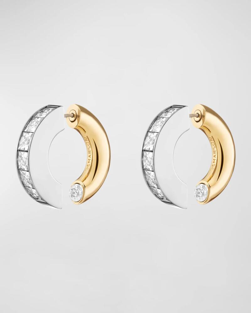 DEMARSON Lola Two-Tone Hoop Earrings Cover