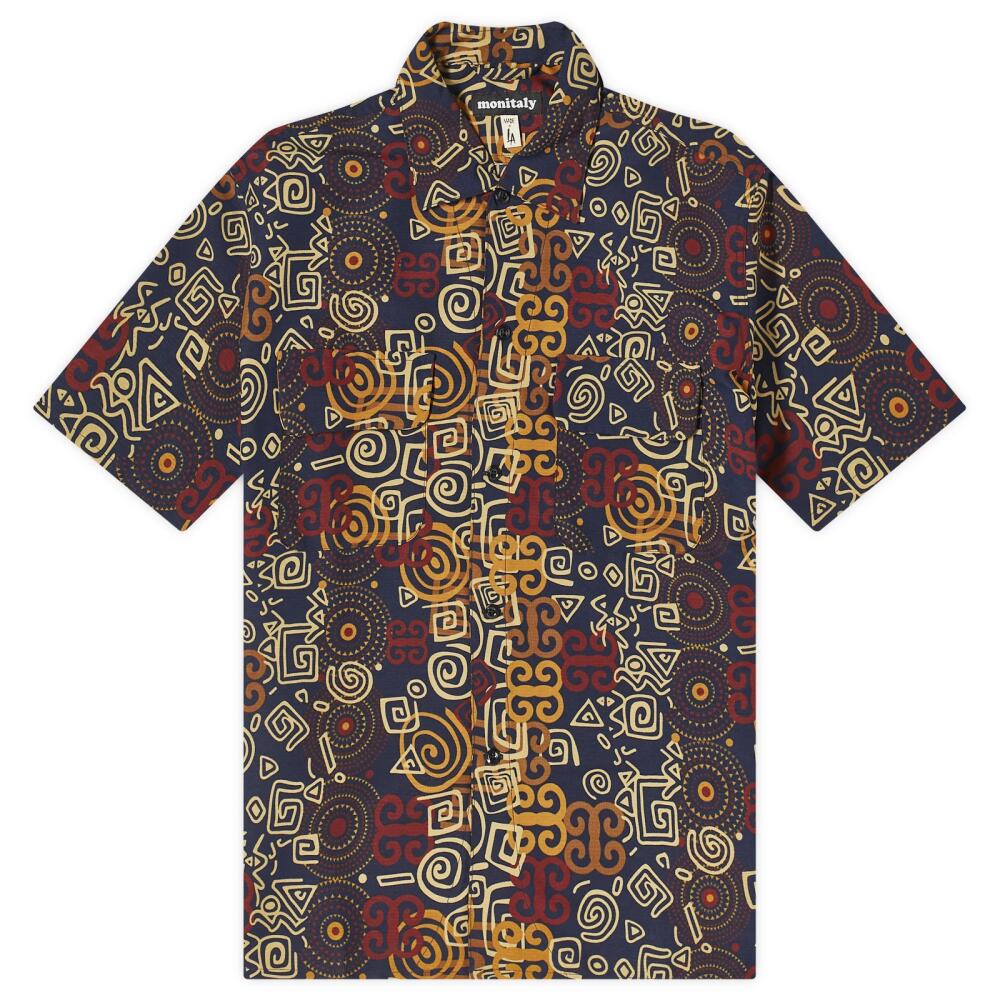 Monitaly Men's 50's Milano Shirt in Shawn Print Cover