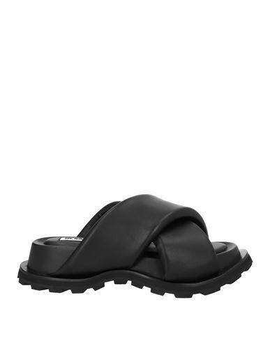 Jil Sander Woman Sandals Black Soft Leather Cover