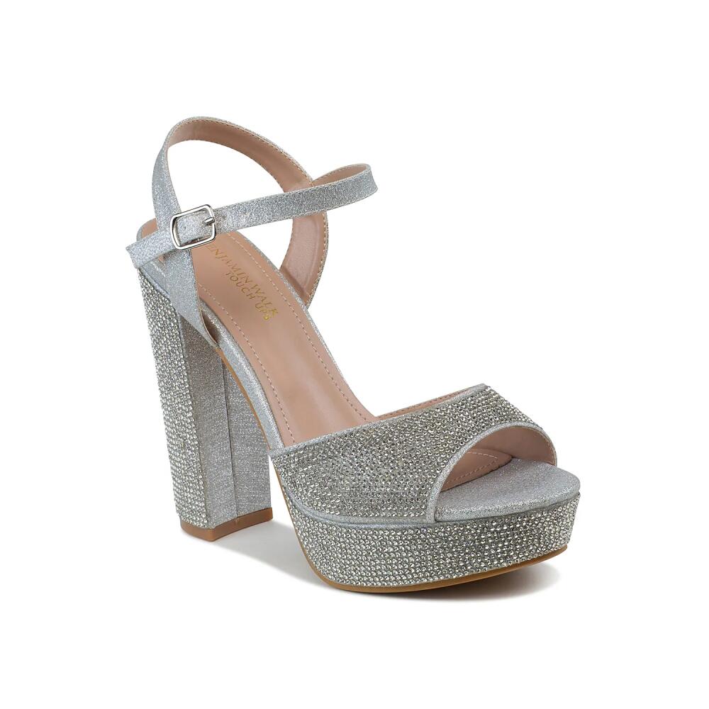 Touch Ups by Benjamin Walk Lynx Platform Sandal | Women's | Silver Metallic Cover