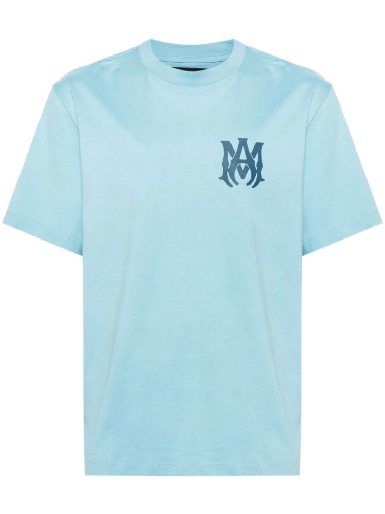 AMIRI logo-print cotton T-shirt - Blue Cover