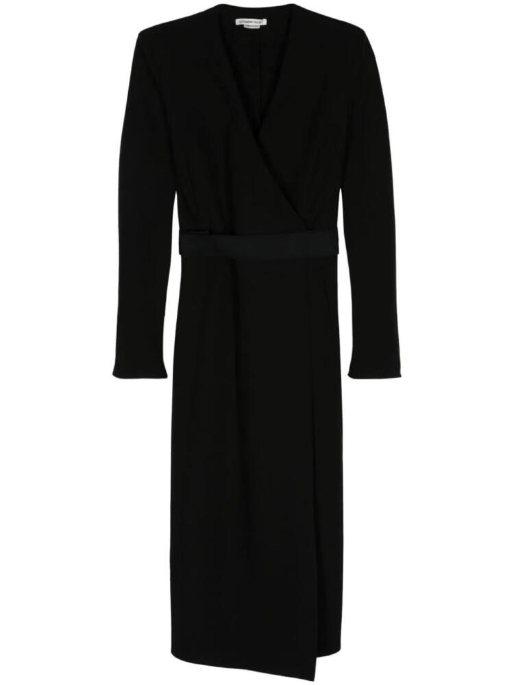 ALESSANDRO VIGILANTE wrap midi dress - Black Cover