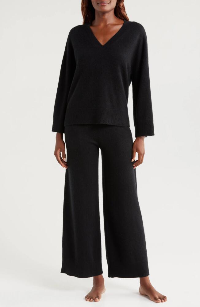 Nordstrom Cashmere Pajamas in Black Cover