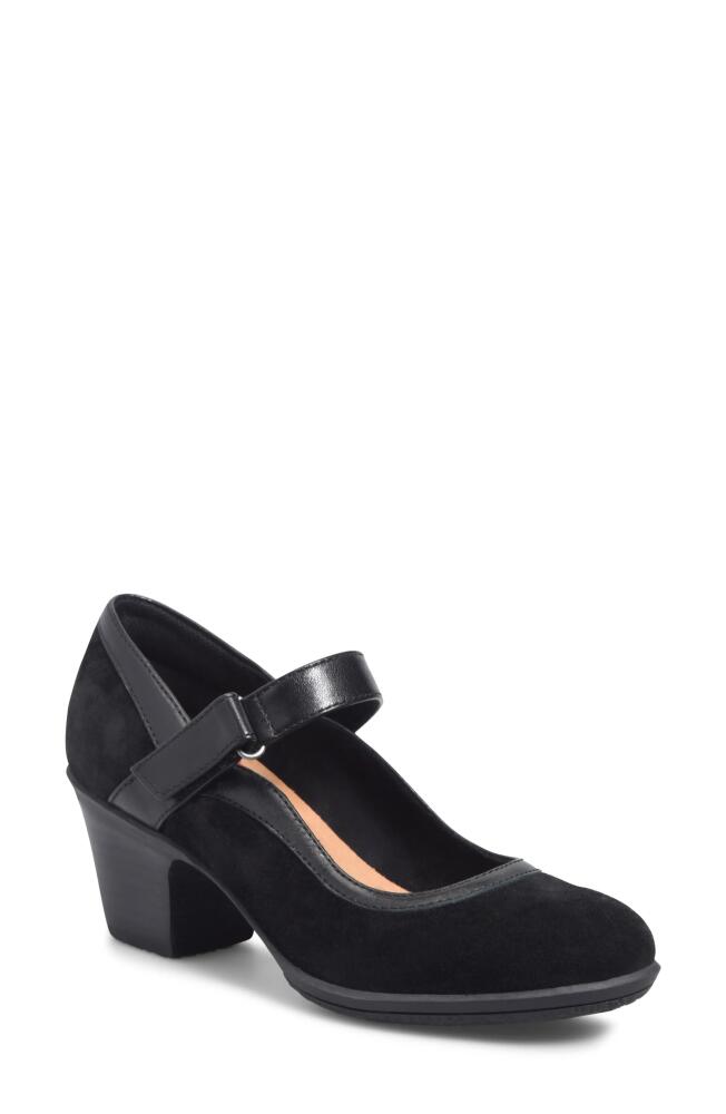 Comfortiva Barnes Mary Jane Pump in Black Suede Cover