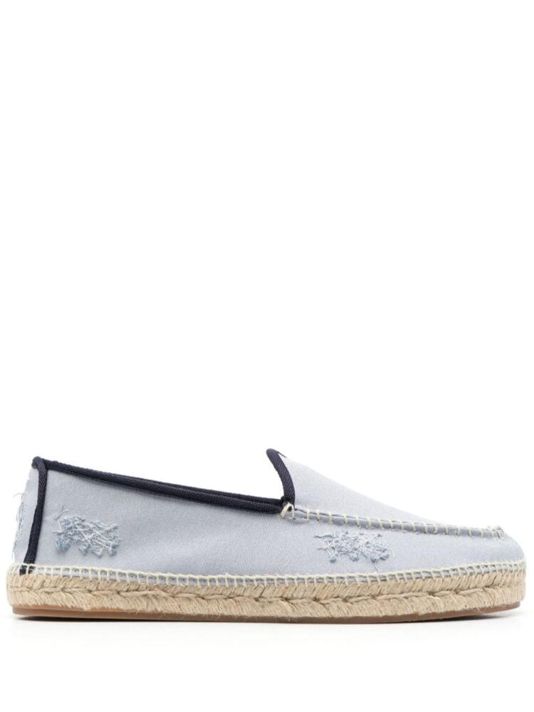 Maison Margiela embroidered canvas espadrilles - Blue Cover