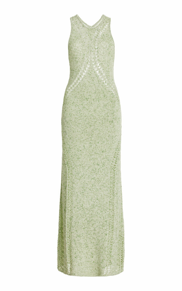 Significant Other - Brie Knit Cotton-Blend Midi Dress - Green Cover