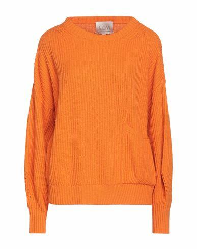 N. o.w. Andrea Rosati Cashmere Woman Sweater Orange Wool, Viscose, Cashmere, Nylon Cover