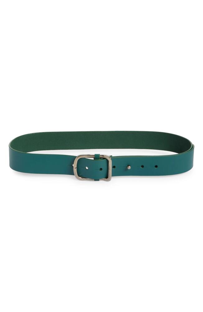 Free People We the Free Gallo Leather Belt in Fuji Jade Cover