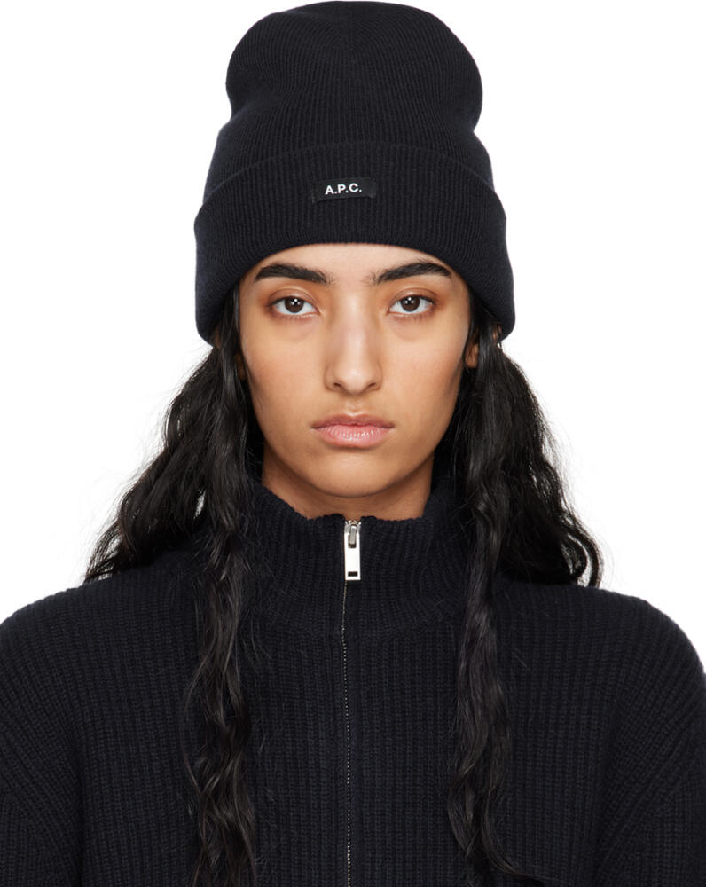 A.P.C. Navy Autumn Beanie Cover