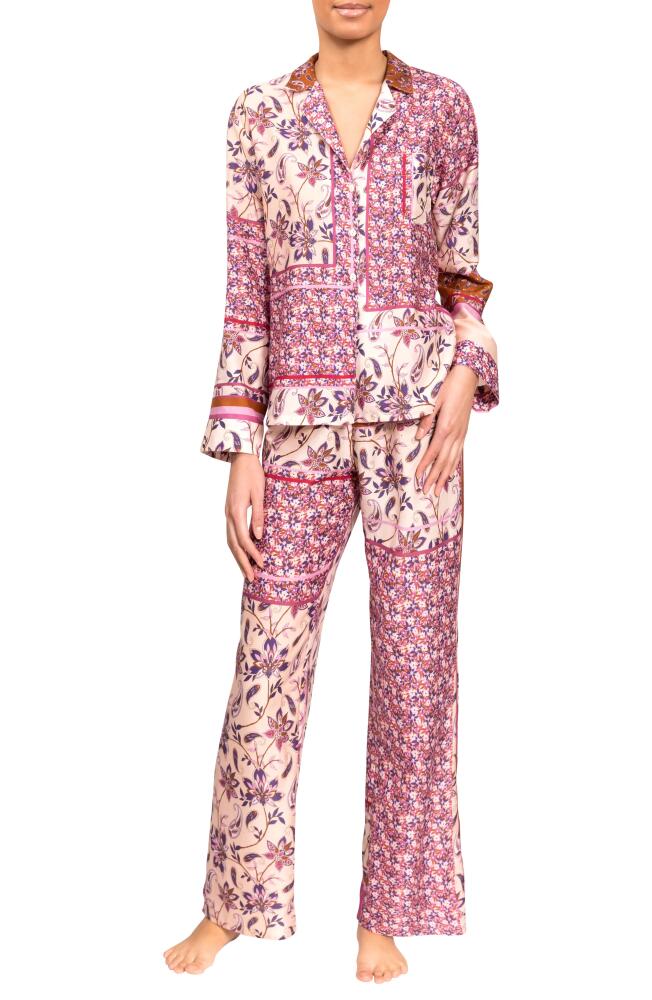 Everyday Ritual Allison Angela Floral Cotton & Silk Pajamas in Blush English Garden Cover