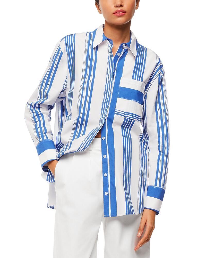 Whistles Painted Stripe Oversized Shirt Cover