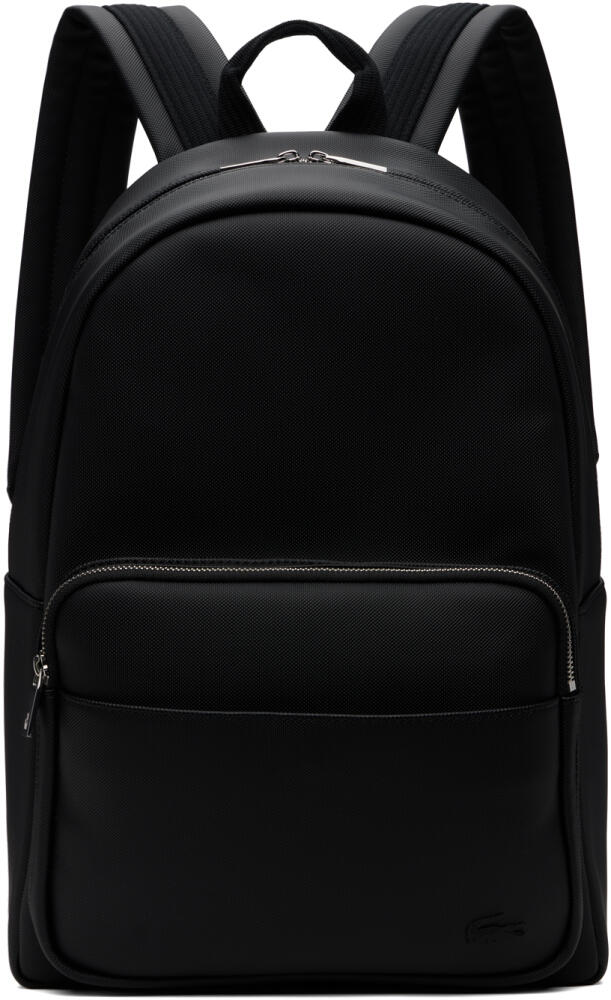 Lacoste Black Classic Laptop Pocket Backpack Cover